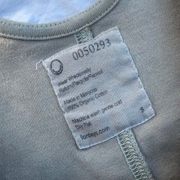 For Days Wear Wrecklessly Organic Cotton Relaxing Romper Distressed Khaki Sage - Picture 15 of 15